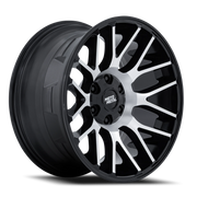 Moto Metal Overlook 20x9 +1 5x114.3mm 78.1mm Gloss Black Machined Face
