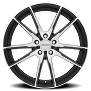 Petrol P0A 17x8 +40 5x114.3mm 76.1mm Gloss Black Machined Cut Face