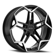Petrol P1A 18x8 +35 5x120mm 76.1mm Gloss Black Machined Cut Face