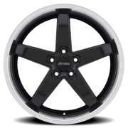 Petrol P1B 17x8 +35 5x120mm 76.1mm Gloss Black Machined Cut Lip