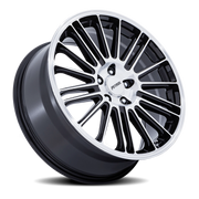 Petrol P1D 17x8 +40 5x114.3mm 72.56mm Gloss Black Machined Face