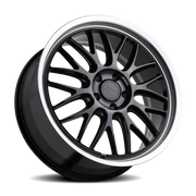 Petrol P4C 17x8 +40 5x115mm 76.1mm Gloss Black Machined Lip