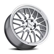 Petrol P4C 17x8 +40 5x115mm 76.1mm Silver Machined Face-Machined Lip