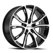Petrol P5A 17x7.5 +35 5x120mm 76.1mm Gloss Black Machined Cut Face