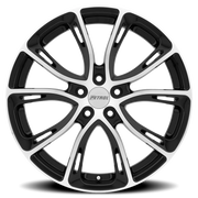 Petrol P5A 19x8 +35 5x100mm 72.1mm Gloss Black Machined Cut Face