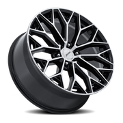 Petrol P5E 20x9.5 +25 6x139.7mm 106.1mm Gloss Black Machined Face