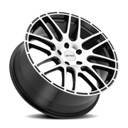 Petrol P6A 17x7.5 +40 5x114.3mm 76.1mm Gloss Black Machined Cut Face