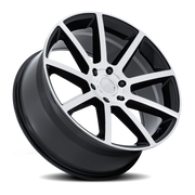 Petrol P6E 22x9.5 +30 6x135mm 87.1mm Gloss Black Machined Face