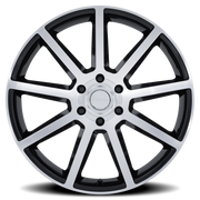 Petrol P6E 20x9.5 +25 6x139.7mm 106.1mm Gloss Black Machined Face