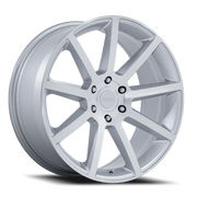 Petrol P6E 20x9.5 +25 6x139.7mm 106.1mm Gloss Silver Machined Face