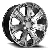 Performance Replica PR113 22x9 +24 6x139.7mm 78.3mm Hyper Silver Dark Chrome Accents