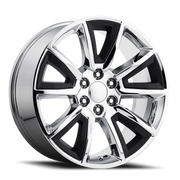 Performance Replica PR168 22x9 +24 6x139.7mm 78.3mm Chrome Matte Black Accents