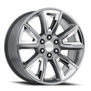 Performance Replica PR168 22x9 +24 6x139.7mm 78.3mm Hyper Silver Chrome Accents