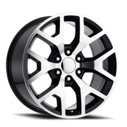 Performance Replica PR169 22x9 +28 6x139.7mm 78.3mm Gloss Black Machined Spokes