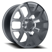 Performance Replica PR169 20x9 +27 6x139.7mm 78.3mm Silver Machined Spokes