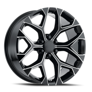 Performance Replica PR176 22x9 +24 6x139.7mm 78.1mm Gloss Black Milled
