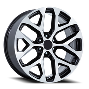 Performance Replica PR177 22x9 +24 6x139.7mm 78.1mm Gloss Black Machined Face