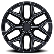 Performance Replica PR177 22x9 +24 6x139.7mm 78.1mm Gloss Black Milled
