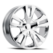 Performance Replica PR188 22x9 +24 6x139.7mm 78.1mm Chrome
