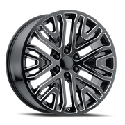 Performance Replica PR197 24x10 +31 6x139.7mm 78.1mm Gloss Black Milled