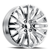 Performance Replica PR198 20x9 +24 6x139.7mm 78.1mm Chrome