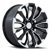 Performance Replica PR211 24x10 +31 6x139.7mm 78.1mm Gloss Black Machined Face