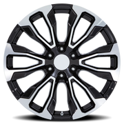 Performance Replica PR211 24x10 +31 6x139.7mm 78.1mm Gloss Black Machined Face