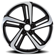 Performance Replica PR216 18x8 +45 5x114.3mm 64.15mm Gloss Black Machined