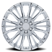 Performance Replica PR223 24x10 +28 6x139.7mm 78.1mm Chrome Chrome Plated