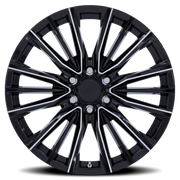 Performance Replica PR223 22x9 +28 6x139.7mm 78.1mm Gloss Black Milled