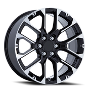 Performance Replica PR224 22x9 +28 6x139.7mm 78.1mm Gloss Black Machined Face