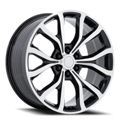 Performance Replica PR230 22x9.5 +44 6x135mm 87.1mm Gloss Black Machined Face