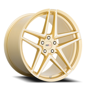 Cray Panthera 19x9 +38 5x120mm 67.06mm Gloss Gold Mirror Cut Face