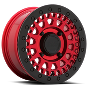 Black Rhino Parker Beadlock UTV 14x7 +36 4x110mm 80.2mm Candy Red Black Bead Ring