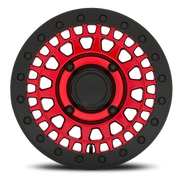 Black Rhino Parker Beadlock UTV 14x7 +36 4x110mm 80.2mm Candy Red Black Bead Ring