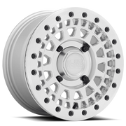 Black Rhino Parker Beadlock UTV 14x7 +36 4x110mm 80.2mm Silver Mirror Cut Face