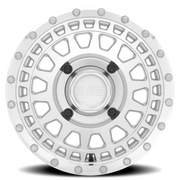 Black Rhino Parker Beadlock UTV 15x7 +36 4x110mm 80.2mm Silver Mirror Cut Face
