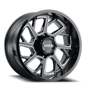 Ultra Patriot 120 20x9 +18 8x165.1mm 125.2mm Gloss Black Milled Accents-Clear Coat