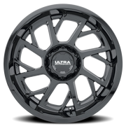 Ultra Patriot 120 18x9 +12 5x127mm 87mm Gloss Black Clear Coat