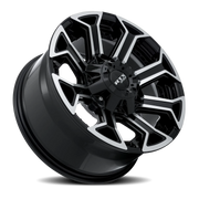 RTX Offroad Peak 8-Spokes 18x9 +18 8x170mm 125mm Gloss Black Machined