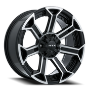 RTX Offroad Peak 18x9 +0 6x135mm 87.1mm Gloss Black Machined