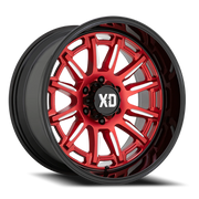 XD Series Phoenix 20x9 +0 5x127mm 71.5mm Candy Red Milled-Black Lip