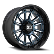 XD Series Phoenix 20x10 -18 5x127mm 71.5mm Metallic Blue Milled-Black Lip