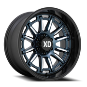 XD Series Phoenix 20x9 +18 6x135mm 87.1mm Metallic Blue Milled-Black Lip