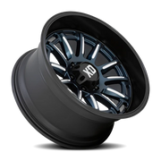 XD Series Phoenix 20x9 +0 6x135mm 87.1mm Metallic Blue Milled-Black Lip