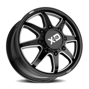 XD Series Pike Dually 20x8.25 +105 8x170mm 125.5mm Gloss Black Milled
