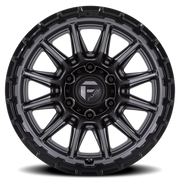 Fuel Piston FC866 20x9 +1 6x135mm 87.1mm Matte Gunmetal Gloss Black Lip