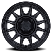 Fuel Piston UTV 15x7 +38 4x156mm 115.1mm Matte Black Gloss Black Lip