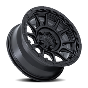Fuel Piston UTV 15x7 +10 5x114.3mm 72.56mm Matte Black Gloss Black Lip