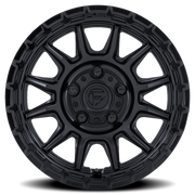 Fuel Piston UTV 15x7 +38 5x114.3mm 72.56mm Matte Black Gloss Black Lip